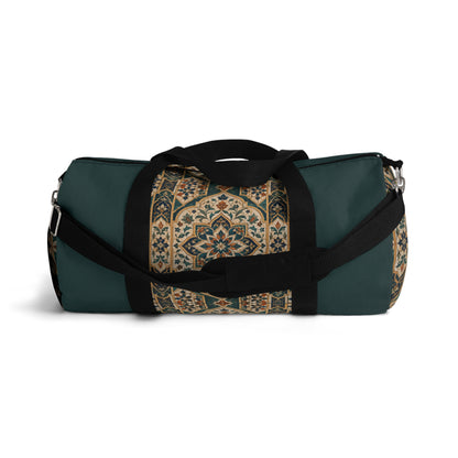 Moroccan Teal Chevron Oriental Gym Duffel Bag
