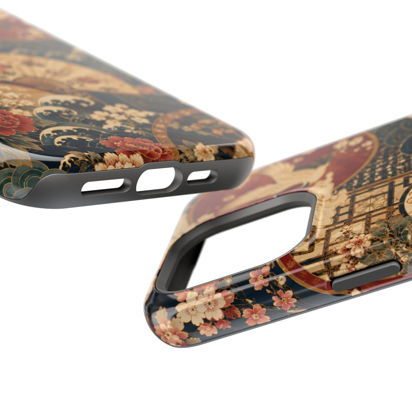 East Asian Floral iPhone Case | Magnetic Impact-Resistant Cases
