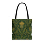 William Morris Forest Green Damask Floral Full Tote Bag