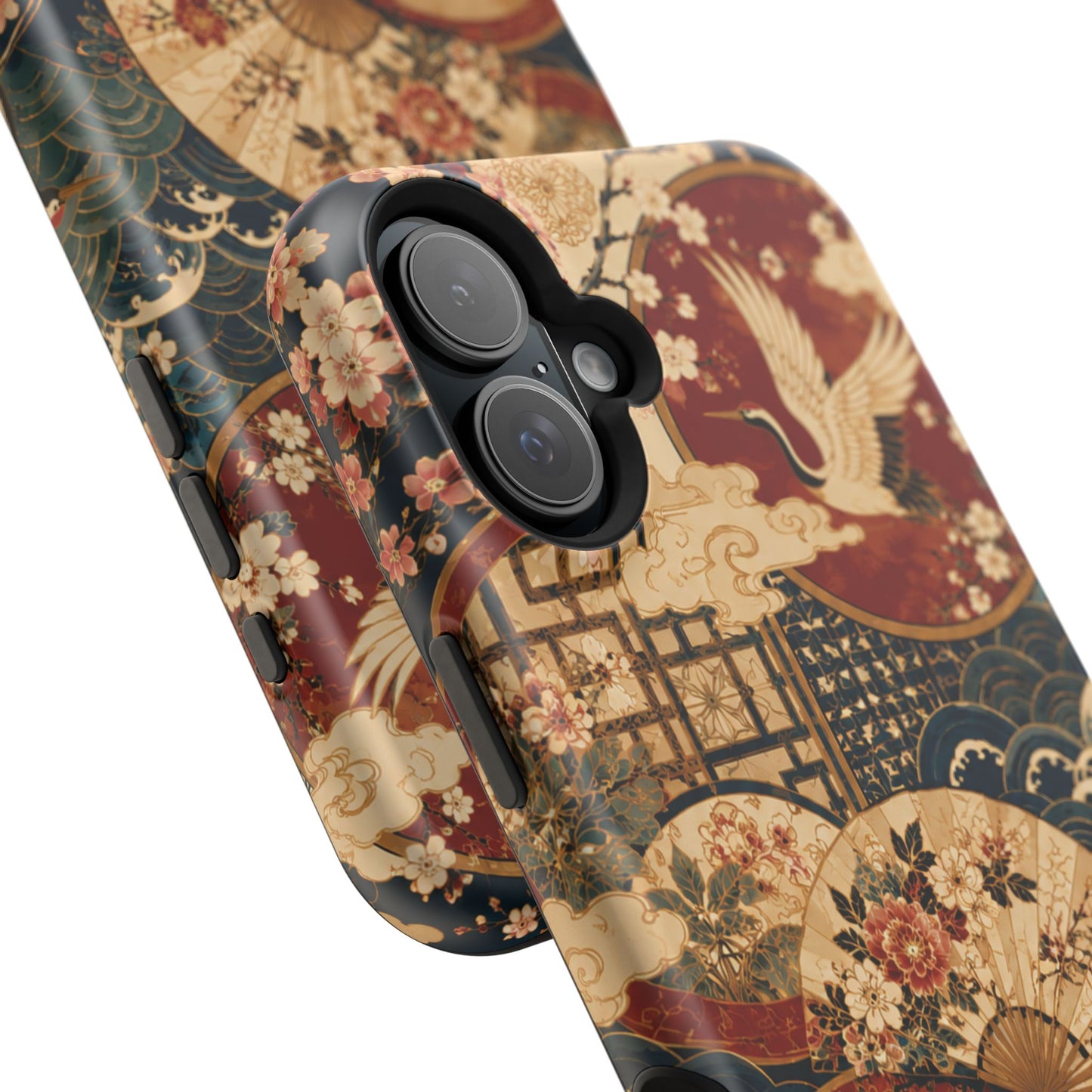 East Asian Floral iPhone Case | Magnetic Impact-Resistant Cases