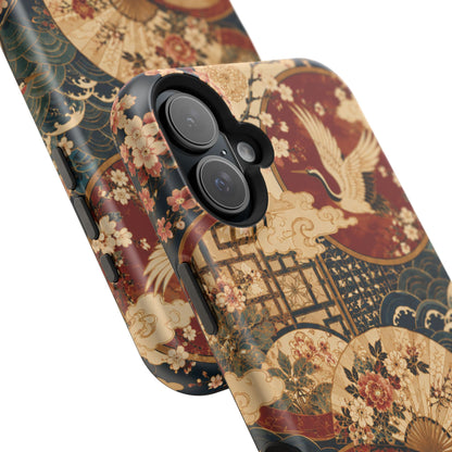East Asian Floral iPhone Case | Magnetic Impact-Resistant Cases