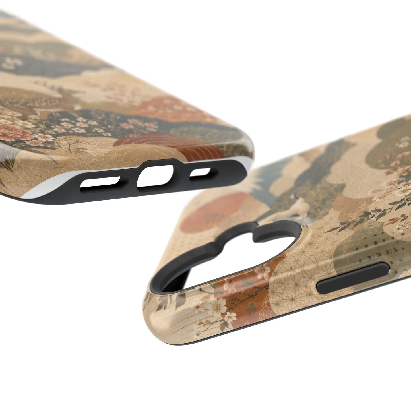 Vintage Japanese Animal Landscape Magnetic Impact-Resistant iPhone Cases