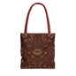 William Morris Floral Damask Maroon Full Art Tote Bag