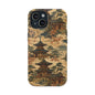Vintage Japanese Temple Painting Magnetic Impact-Resistant iPhone Cases