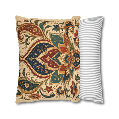 Indian Vintage Paisley Floral Throw Pillow Case Cover