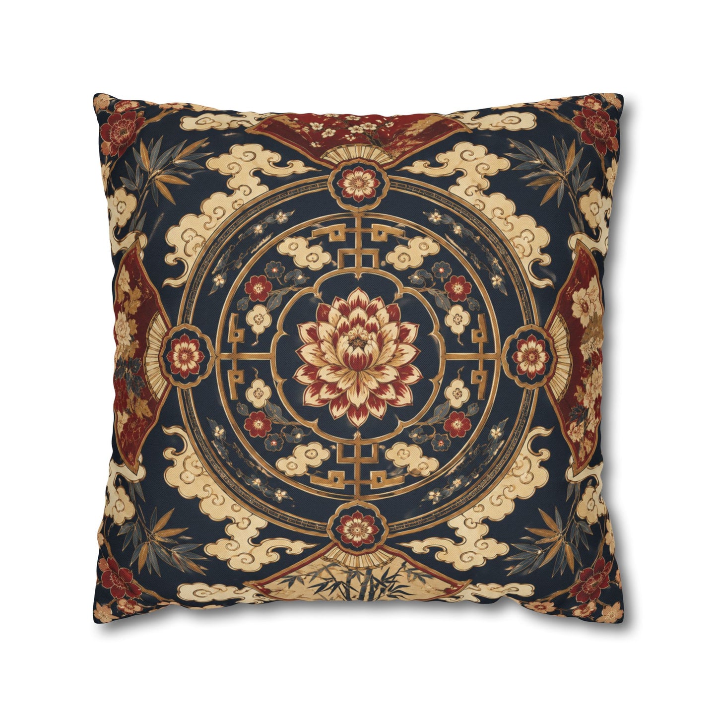 East Asian Mandala Pillow Case