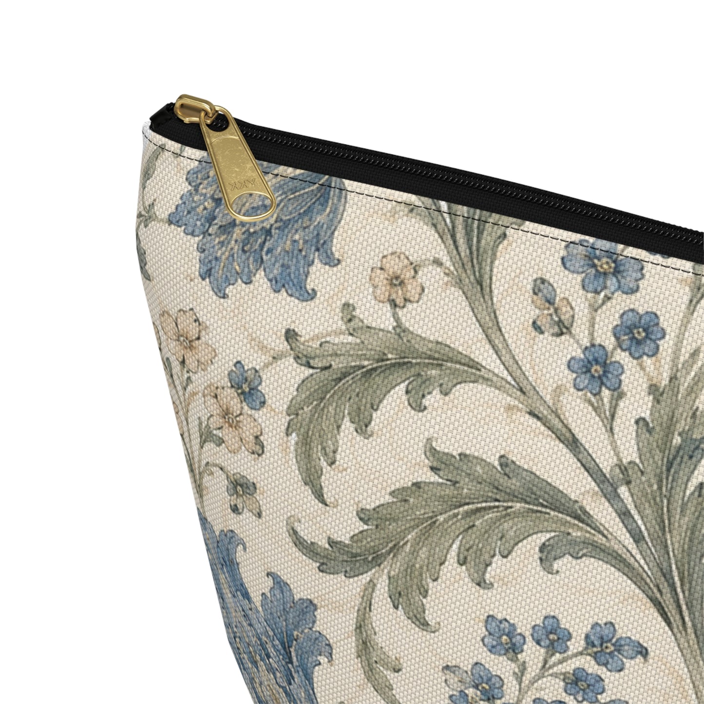 William Morris Floral Blue Makeup Accessory Pouch