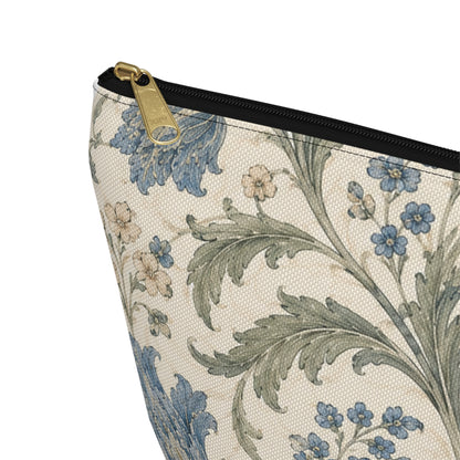 William Morris Floral Blue Makeup Accessory Pouch